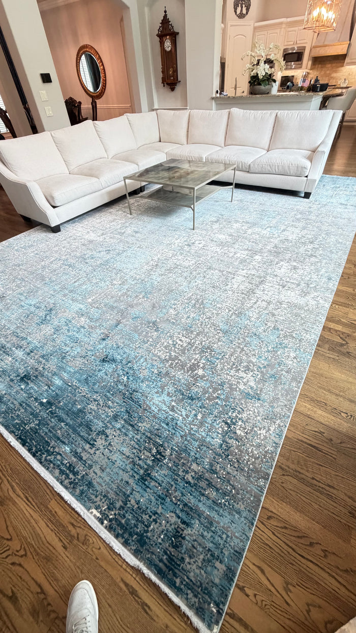 Rug installed in a customer home