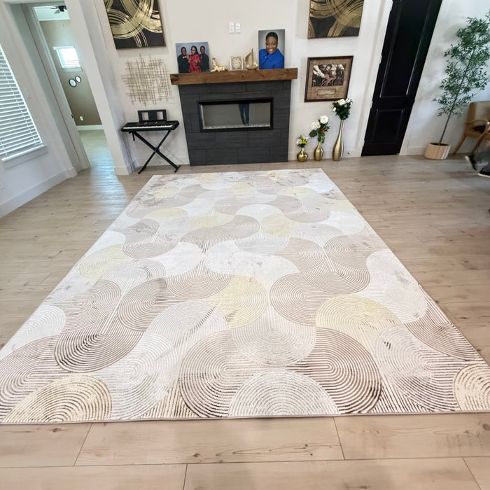 Rug installed in a customer home