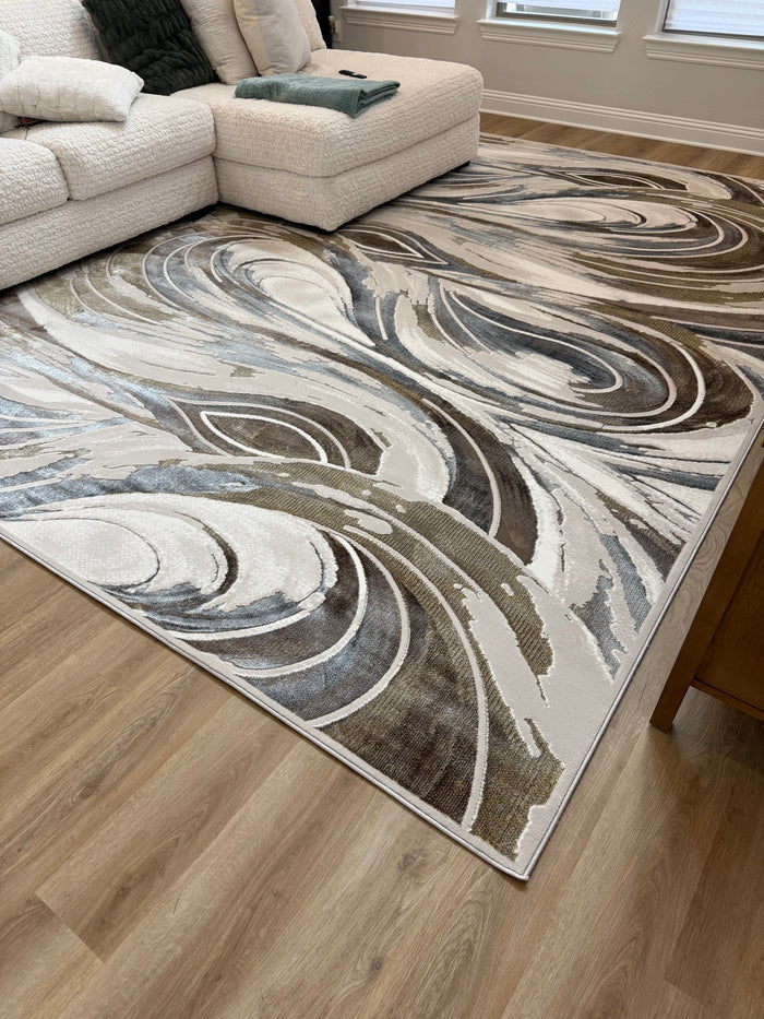 Rug installed in a customer home
