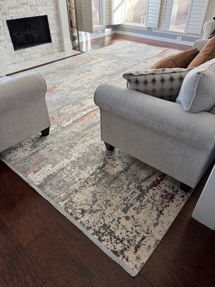 Rug installed in a customer home