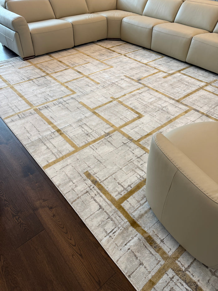 Rug installed in a customer home