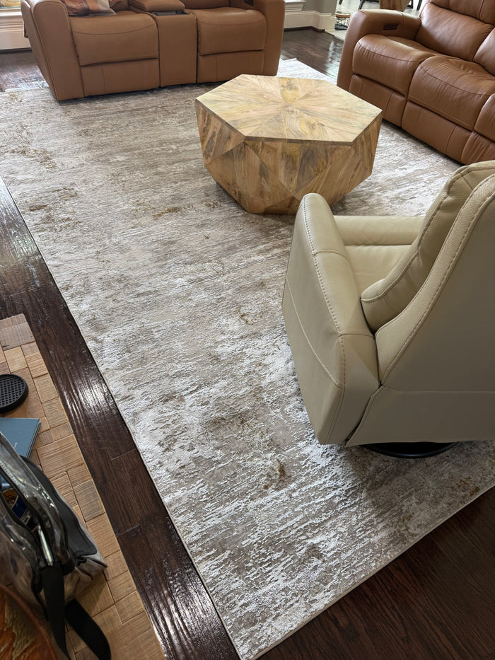 Rug installed in a customer home