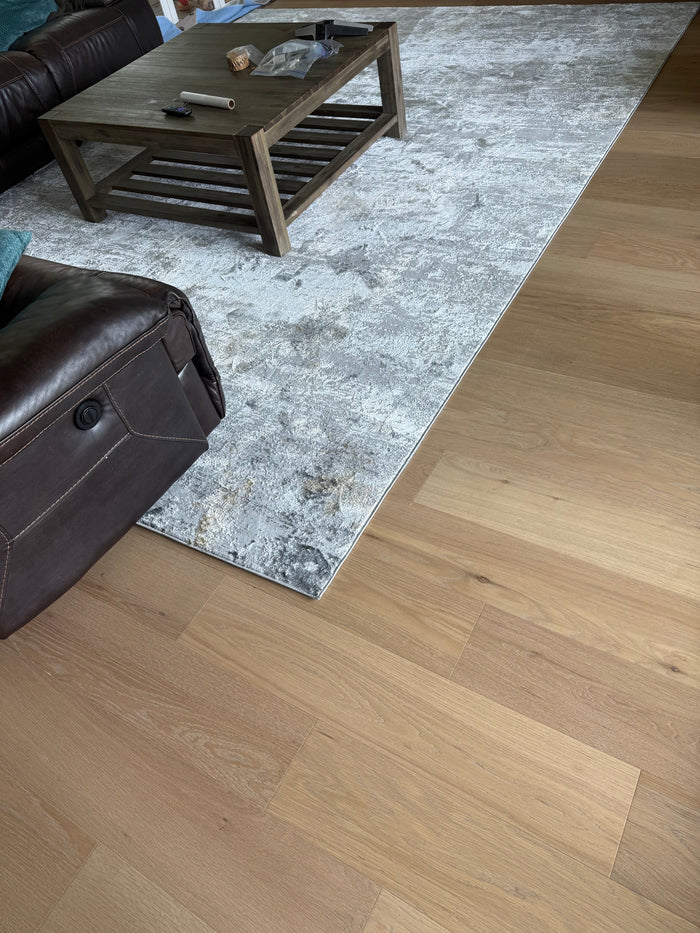 Rug installed in a customer home