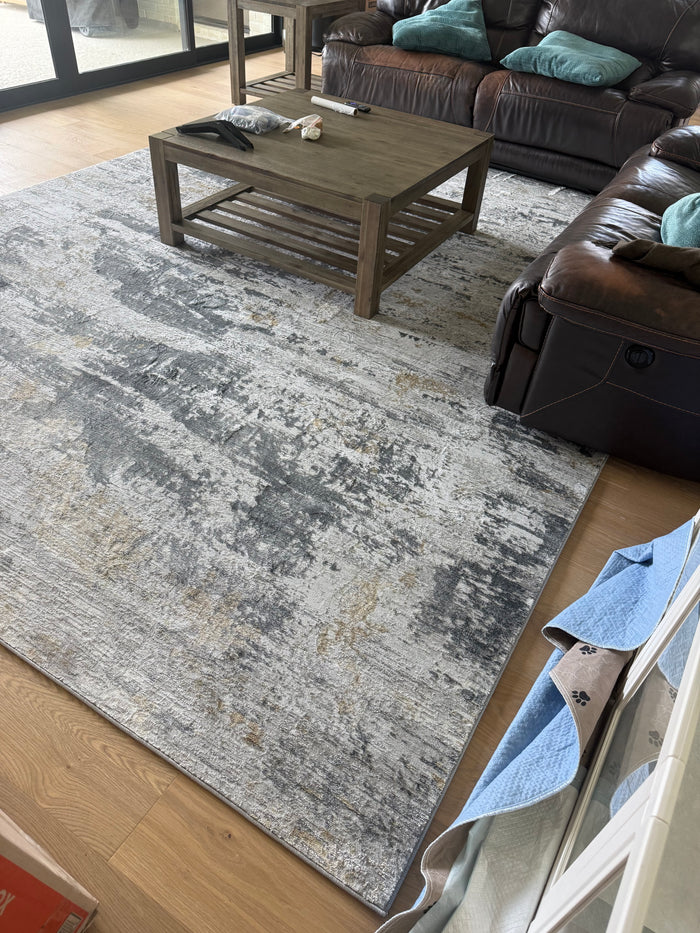 Rug installed in a customer home