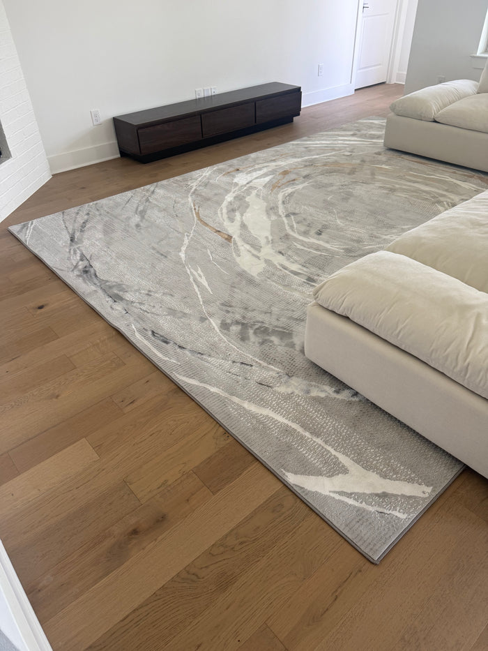 Rug installed in a customer home