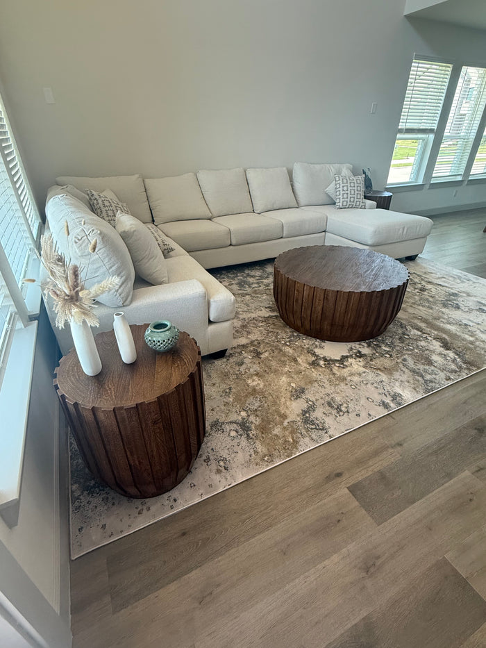 Rug installed in a customer home