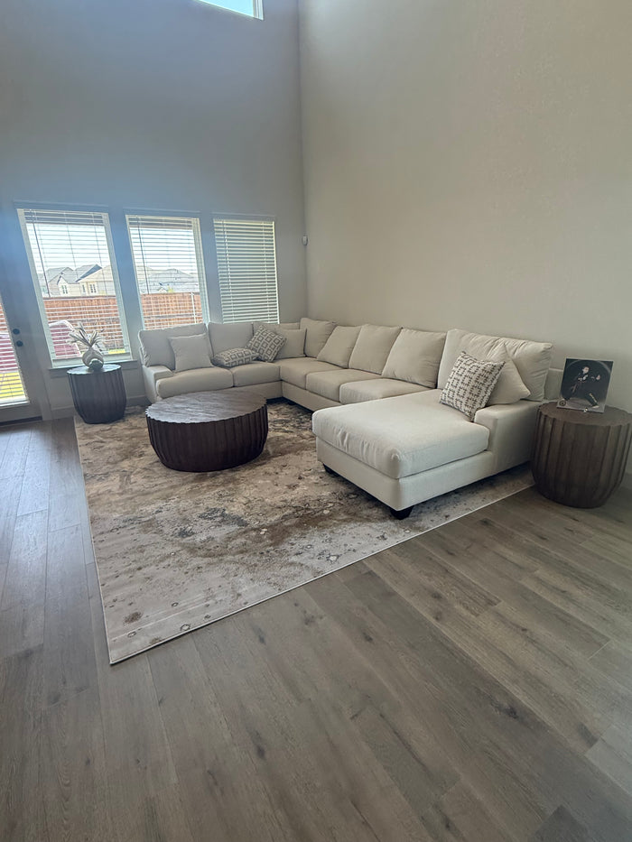 Rug installed in a customer home