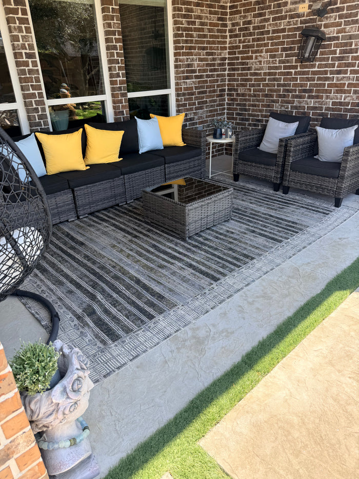 Rug installed in a customer home