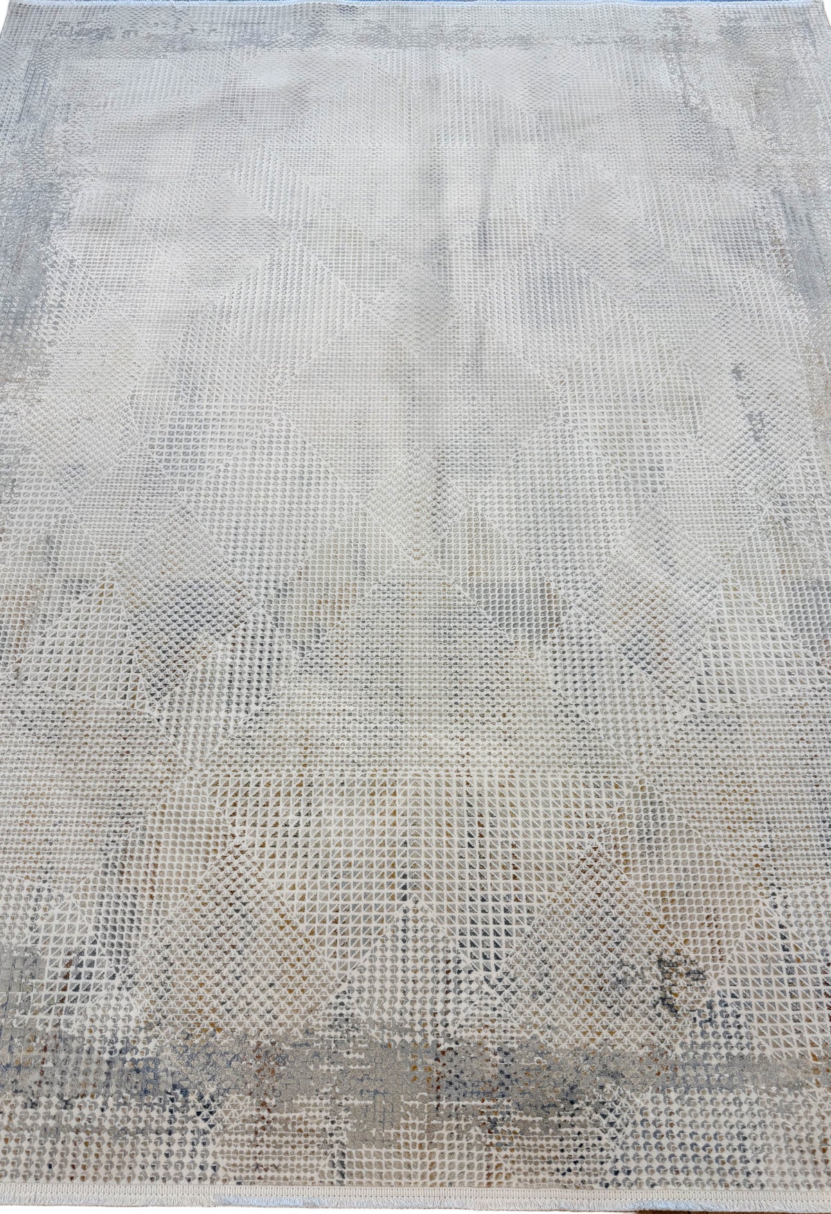 Modern Ivory Rug with Beige & Gray Accents